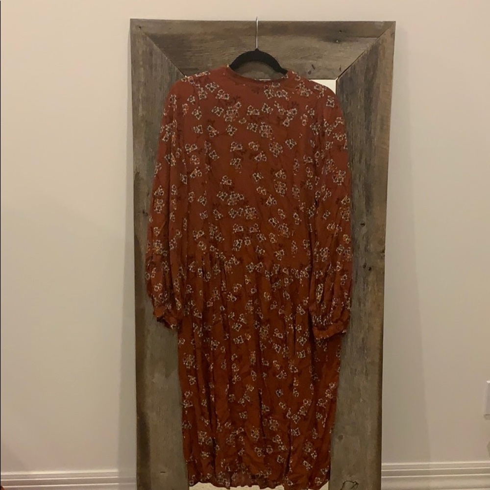 {Treasure & Bond} Long Sleeve Midi Dress
